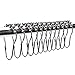 ULG Shower Curtain Hooks 12 Piece Set Roller Rings Rustproof Stainless Steel for Bathroom Home Shower Rods Curtains Liners Polished Chrome