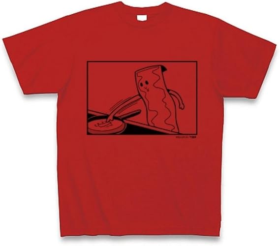 Amazon クラブティー Clubt ポプテピピック サブキャラクソtシャツ ベーコンムシャムシャくん Tシャツ レッド Xl レッド オリジナルプリント 通販