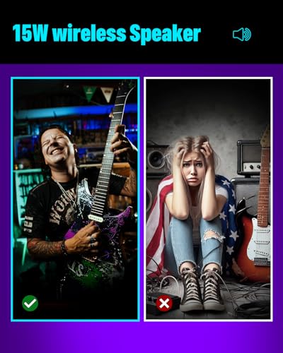 Enya Inspire Carbon Fiber Smart Electric Guitar with 15W Wireless Speaker, 20 Different Sounds, Built-in Presets, Charging Cable, Tuning Key, Guitar Case