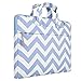 MOSISO Chevron Style Shoulder Bag Compatible 13-13.3 Inch Laptop, Pure Blue
