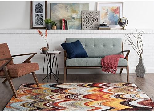 Alise Rugs Alise Avdel Contemporary Stripe Multi Area Rug (7'10 x 10'3)