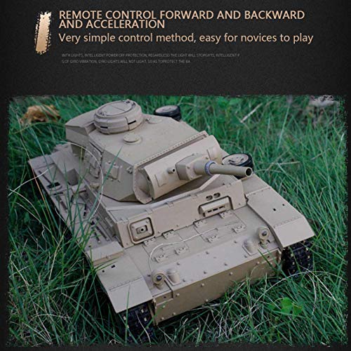 MAFANG® Rc Panzer, 1:16 Deutscher Tiger Schwerer Panzer 2.4G RC Modell Militärpanzer Mit Sound Smoke Effekt, Kann Gegen… – Bild 4