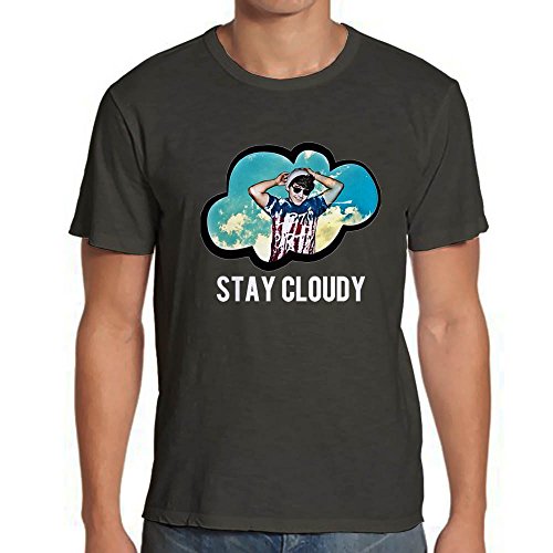 Jc Caylen Stay Cloudy Tshirt Mens Tshirt - Charcoal 2XL RF