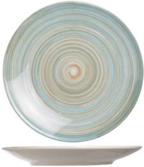 Cosy & Trendy 266649 Dining plates (, plate, Round, Blue, White