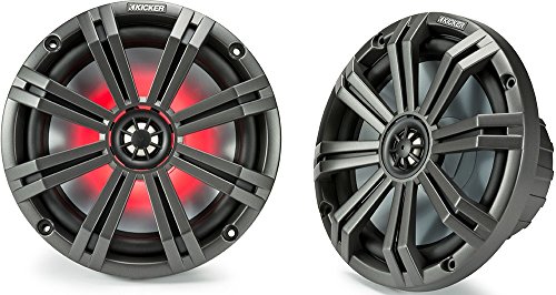 1 Kicker+6+5+Inch+Speakers+Tweeters+Charcoal