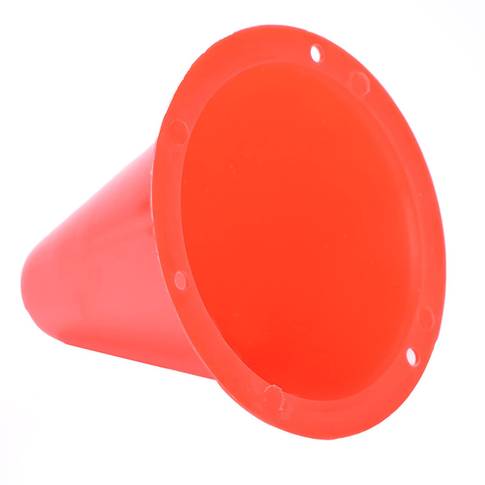 Akozon Plot, Barriers Plastic Marker Model Traffic Cone Small 4 Holder Accessory (Red) 10pcs Soccer Training Cone Football (Red)