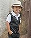RUGGEDBUTTS® Baby/Toddler Boys Brayden' Burlap Fedora - 0-12m Natural/Black