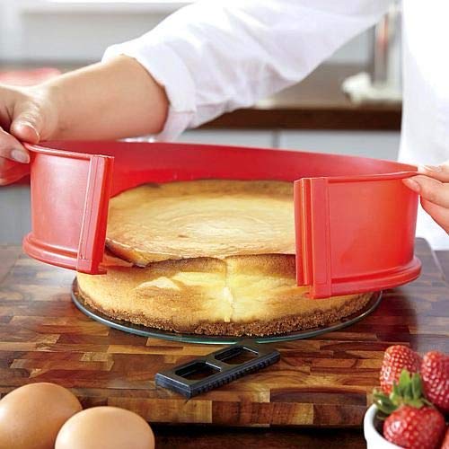 TEEO Silicone Springform NonStick Baking Pan, Removable Ring
