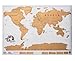 Perfect Map to Scratch - Scratch Wanderlust Poster Map Classics - Use Our Coin to Easily Scratch - Map Includes 229 Cute Travel Stickers - Share Your Travel Stories