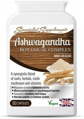 ASHWAGANDHA REISHI for Tiredness, Stress and Anxiety - Natural Energy Tablets