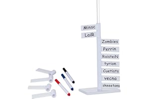 Kalami Initiative Tracker for DND, 12 Rotating Acrylic Flags Turn Tracker for D&D 5e, Pathfinder and Other Tabletop RPG, Perfect DM Gift