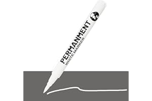 LMMINBZ White Acrylic Paint Brush Pens Christmas Decorations Permanent Marker Painting Coloring Pens Art Marker for Clothes Tire Wood Rocks Metal Canvas Plastic Ceramic Glass Scrapbook