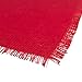 DII 100% Jute, Rustic, Vintage Placemat, for Parties, BBQ's, Everyday, Holidays Use, Set of 6, S/6, Solid Red 6 Count (CAMZ36658)