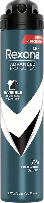 Desodorante Aerosol Protección Avanzada 72h Invisible Black & White Pack Ahorro Antitranspirante para hombre 200ml x2, El embalaje puade variar