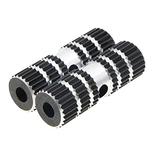 ZYHW Aluminum Alloy Foot Pegs,Front Rear Axle 3/8" BMX Bicycle Bike