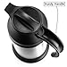 Stainless Steel Thermal Coffee Carafe Thermos｜Insulated Hot & Cold Beverage Pitcher Dispenser w/Milk Server ｜24 OZ. 3 CUP Small Design for Easy Handle & Travel ｜Twin Pack