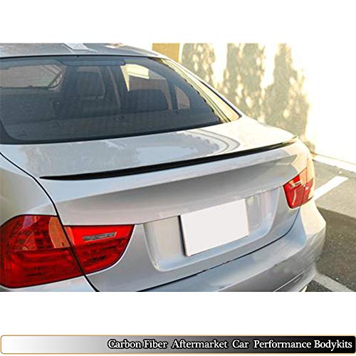 MCARCAR KIT Trunk Spoiler fits BMW 3 Series E90 325i 328i 330i 335i M3 M Sport M-tech Sedan 2005-2012 Factory Outlet Carbon Fiber CF Rear Boot Lid Highkick Wing Lip
