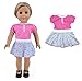 Ebuddy 3-sets Doll Clothes Party Dress Clothes For 18 inch American Girl Doll