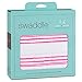 aden + anais Single Swaddle Baby Blanket, 100% Cotton Muslin, Large 47 X 47 inch, Fluro Pink