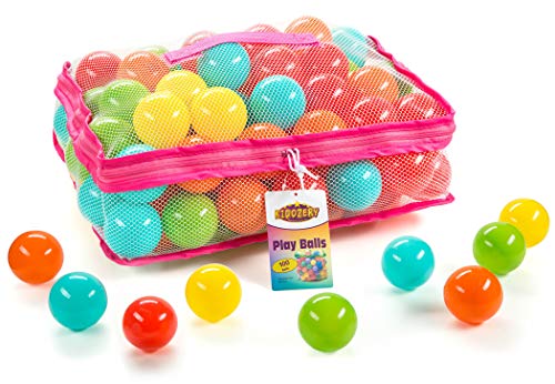Plastic Air Filled Balls for Pits 100 Pack | Crush Proof, Durable, BPA & Phthalates Free, Colorful | for Indoors & Outdoors, Play Tents, Kiddie Pools, Playpen, Jumping Castles, Bounce Houses - Thumbnail 7