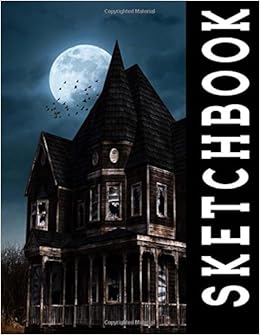 Sketchbook Haunted House Halloween Sketch Book Cool