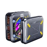 Magnetic Phone Cooler with Battery,Rechargeable Wireless Cooling Fan for iPhone/iPad,Phone Cooling Case Radiator Heatsink with RGB LED for iPhone MagSafe Series/Samsung/Android