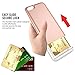 Style4U iPhone 8 / iPhone 7 Case, Slim Shock-Resistant Hybrid Armor Case with Credit/ID Card Compartment for Apple iPhone 8 and iPhone 7 with 1 Stylus [Rose Gold]