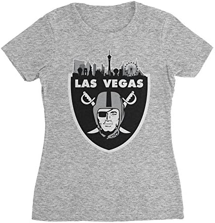 Las Vegas Raiders Nation Gray T-Shirt for Women
