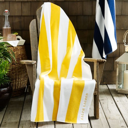 Ralph Lauren Home CabanaStriped Beach Towel Amazon.co.uk Kitchen & Home