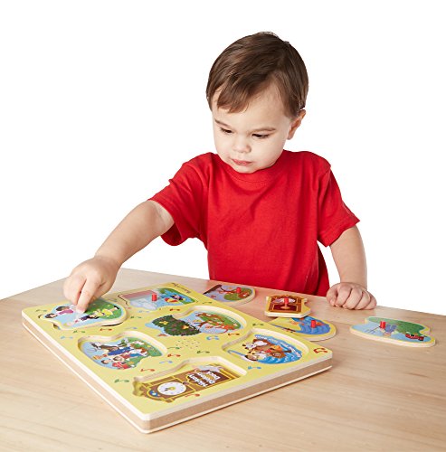 Melissa & Doug Nursery Rhymes 1 Sound Puzzle (6 Piece)