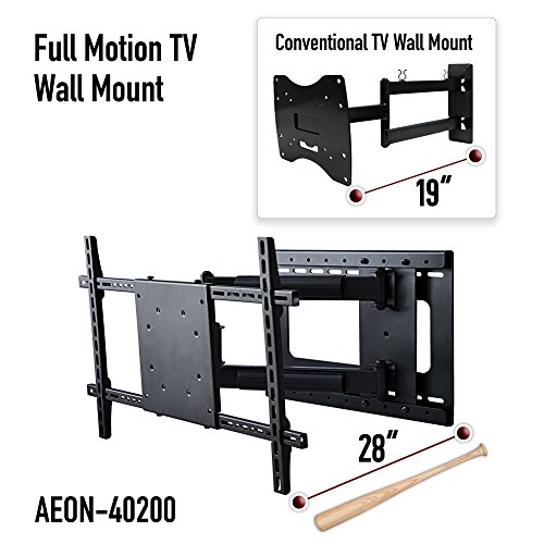 Full-Motion-TV-Wall-Mount-with-Included-HDMI-Cable-Fits-37-to-70-Inch-TV-VESA-compatible-to-600x400