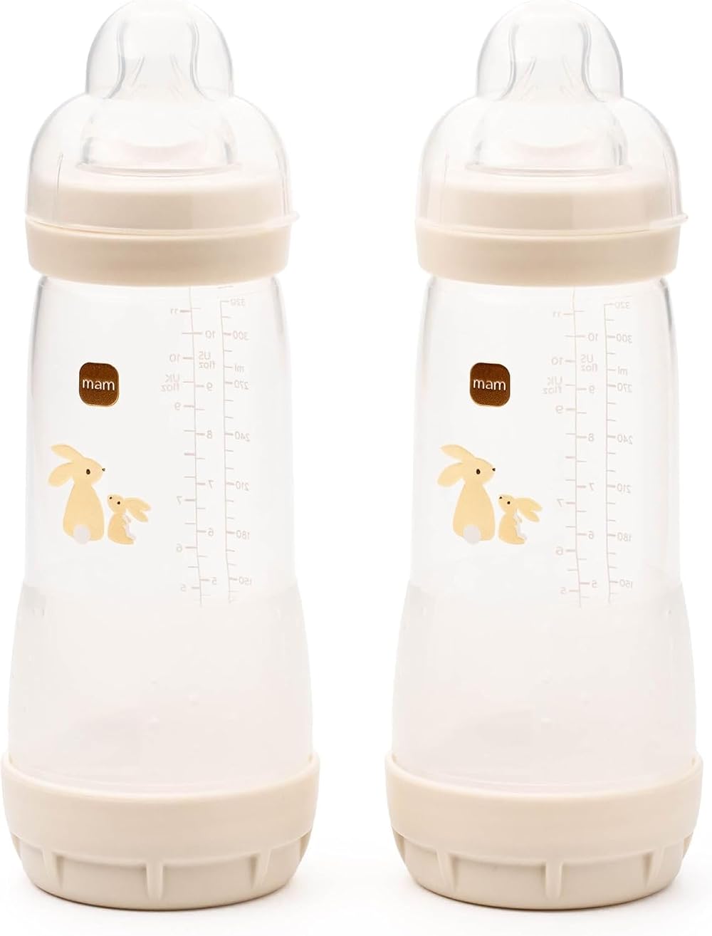 MAM Easy Start Anti-Colic Bottles 2 Pack 320ml Self Sterilising Fast Flow 3