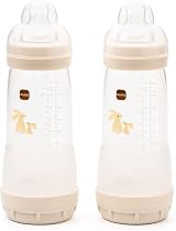 MAM Easy Start Anti-Colic Bottles 2 Pack 320ml Self Sterilising Fast Flow 3