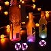 Glowseen LED Glow Wine Bottle Light Sticker Glorifier Bottle Coaster -Pink (6-Pack)