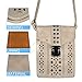 MINICAT Women RFID Blocking Small Crossbody Bags Cell Phone Purse Wallet With Credit Card Slots(Horizontal-Light Blue)