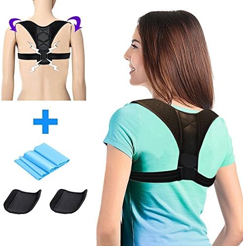 Back Posture Corrector for Women & Men, Clavicle Support Adjustable Brace, Effective Upper Back & Shoulders Pain, Corrects Slouching, Hunching & Bad Posture - Discreet Design