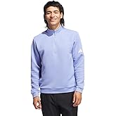 Adidas Golf Men's Ultimate365 DWR Textured Quarter Zip Pullover, Blue Spark, White, X-Large