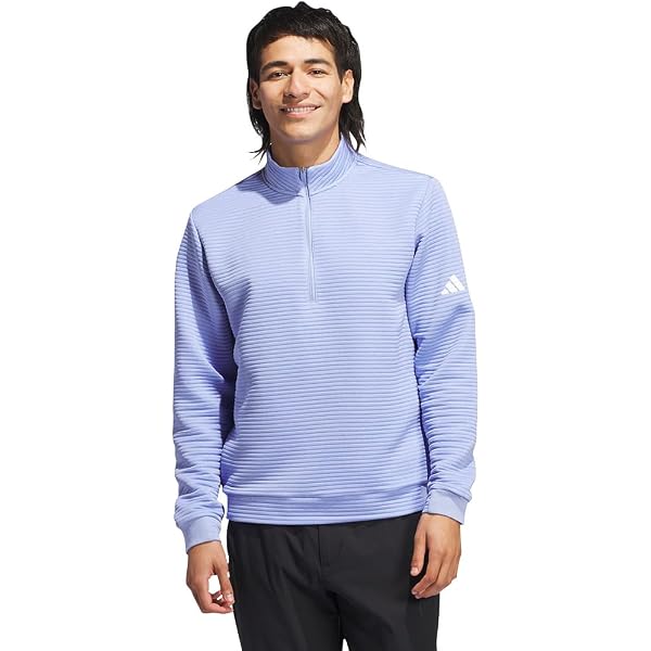 Adidas Golf Men's Ultimate365 DWR Textured Quarter Zip Pullover