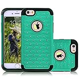 iPhone 6 Plus Case, NOVT Bling Shockproof iPhone 6/6S Plus Case Cover 5.5 Inch Anti-Scratch Durable Dual Layer Hard Plastic Phone Case with Soft Rubber Protection for iPhone 6 6S Plus (Olive Green)