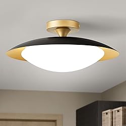 Dimmable Mid Century Modern Semi Flush Mount