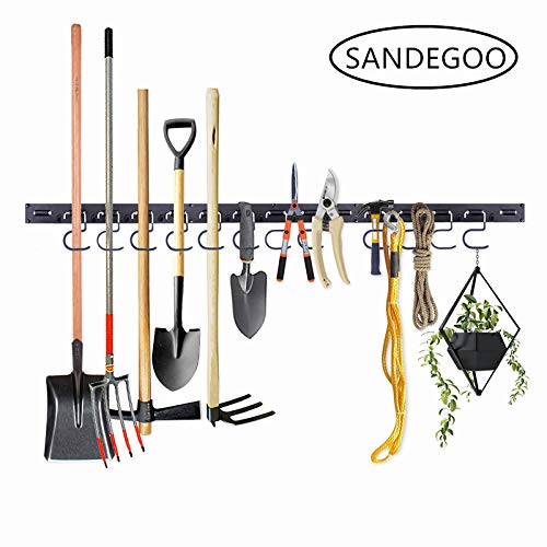 Sandegoo Adjustable Storage Hook, 66" Wall Mounted Tool Hook, Wall Mounted Tool Manager, Garden Tool Hook, Warehouse, Garage Hook - Thumbnail 4