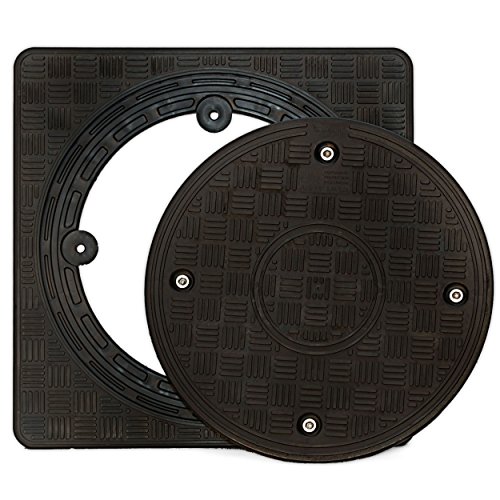 KG Schacht DN300 (315 mm) / DN125 SET Rohr 50cm Kanal Entwässerung Deckel quadratisch voll – Bild 8