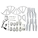 Blomiky MJX X400 X 400W Quadcopter Crash Pack Kit Blade Propellers & Motor & Propeller Protectors Frame & Landing Skid & Battery Gears Set & Motor Base & Cable X400W Parts Sets