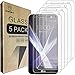Mr.Shield [5-PACK] Designed For LG X Charge [Tempered Glass] Screen Protector [0.3mm Ultra Thin 9H Hardness 2.5D Round Edge] with Lifetime Replacement