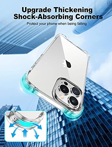 STOON Compatible with iPhone 13 Pro Max Case, Upgrade Shock-Absorbing Corners Clear Phone Case, Anti-Scratch and Non-Yellowing Phone Cover - 6.7 Inch (2021)