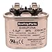 CAPACITOR 5 MFD 370 VAC OVAL ONETRIP PARTS® DIRECT REPLACEMENT FOR RHEEM RUUD WEATHERKING 43-25134-02