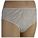 Disposable Plus Womens Premium Disposable Underwear Briefs, 30 Pack Medium, White