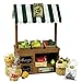 The Queen's Treasures Complete 18 inch Doll Farm Stand with Crates, Signs and Tote Bag, Interchangeable to Create Other Shoppe Themes. Compatible with American Girl