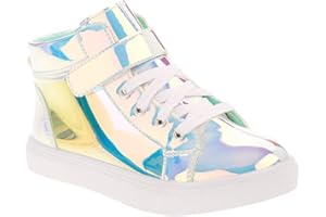 Wonder Nation Girls Iridescent Athletic Shoes Size