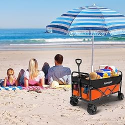 Kamopot Collapsible Wagon Cart,Foldable Beach